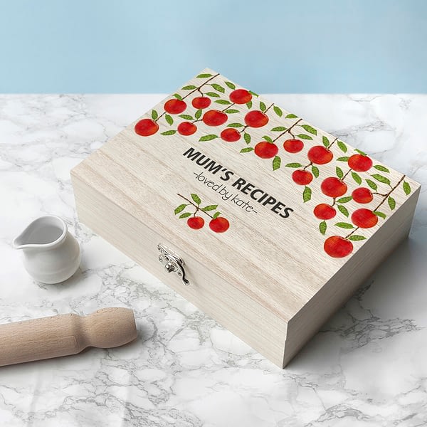 Personalised Orchard Recipe Box