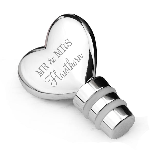 Personalised Heart Bottle Stopper