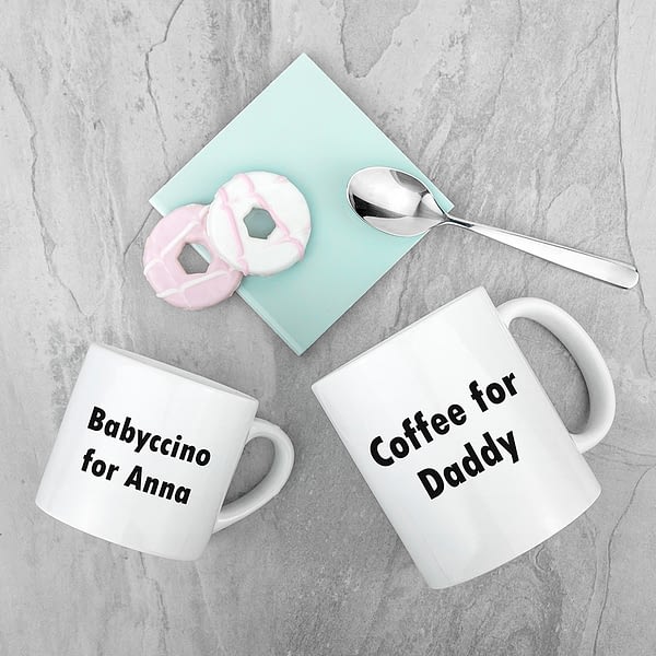 Personalised Daddy & Me Tea Time Mugs