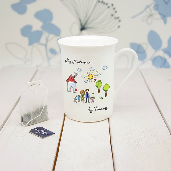 My Mini Masterpiece Personalised Artwork Bone China Mug