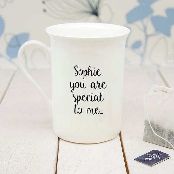 Personalised You're The Apple Of My Eye Bone China Mug