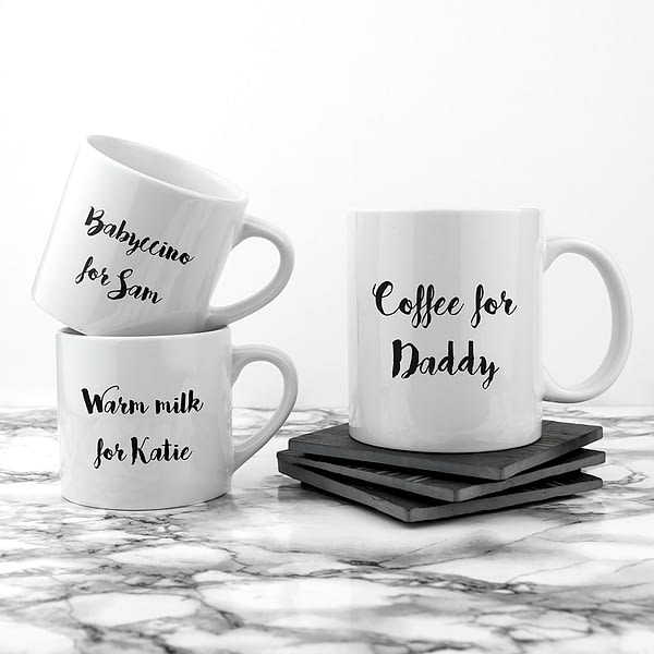 Personalised Daddy & Me Coffee and Catch Up Mugs