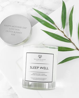 Personalised Sleep Well Candle