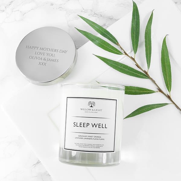 Personalised Sleep Well Candle