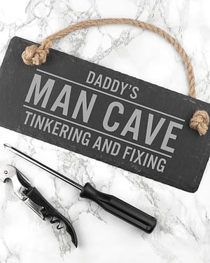 Personalised Slate Man Cave Sign