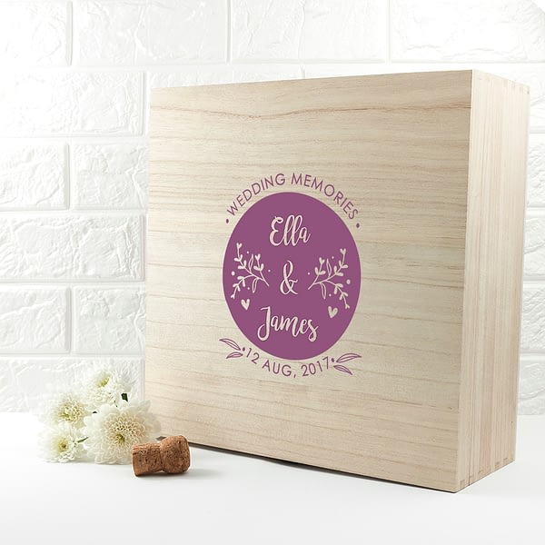 Personalised Wedding Memory Box