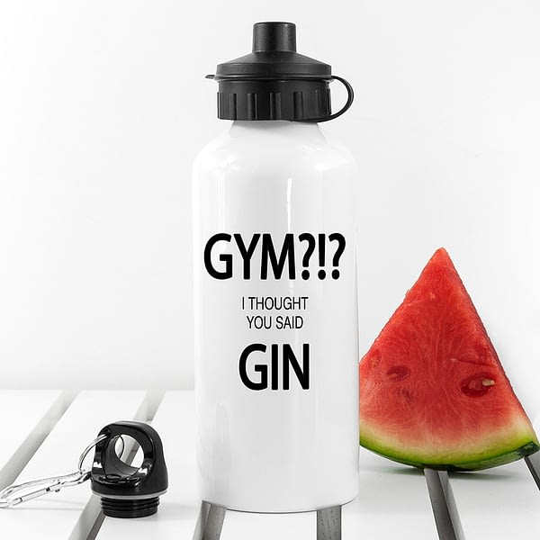 Gym!? I Thought You Said Gin Personalised Water Bottle