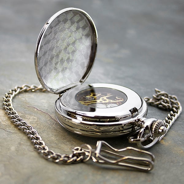 Personalised Heritage Dual-Side Pocket Watch