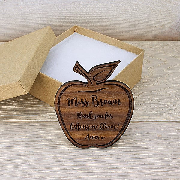 Personalised Teacher's Apple Shaped Fridge Magnet