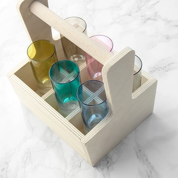 Personalised LSA Coloured Shot Glass Trug