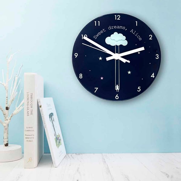 Sweet Dreams Little One Personalised Wall Clock