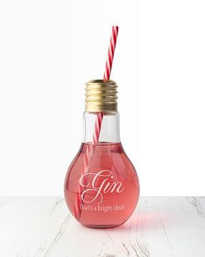 Personalised Bright Idea Lightbulb Cocktail Glass