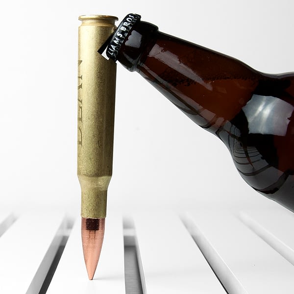 Personalised 50 Calibre Bullet Shell Beer Opener