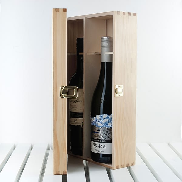 Personalised Happy Anniversary Wine Box