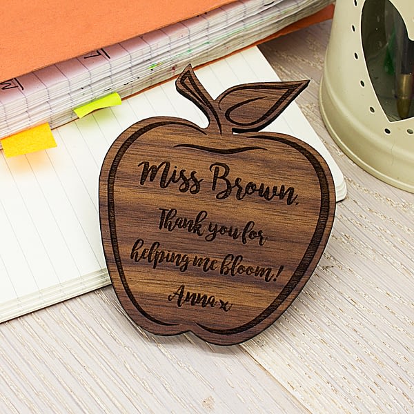 Personalised Teacher's Apple Shaped Fridge Magnet