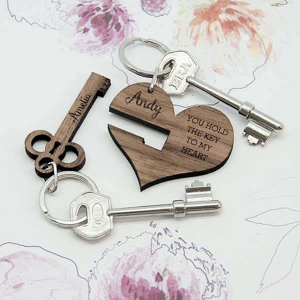 You Hold The Key To My Heart Keyring Set Of Two