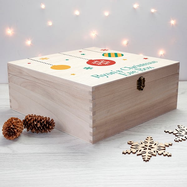 Personalised Bauble Christmas Eve Box