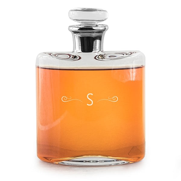 LSA Monogrammed Platinum Necked Decanter