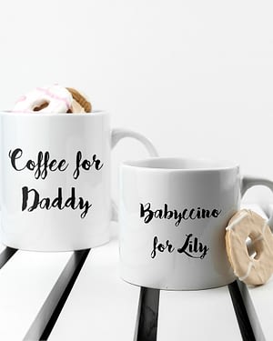 Personalised Daddy & Me Coffee and Catch Up Mugs