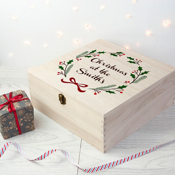 Personalised Jolly Holly Christmas Eve Box