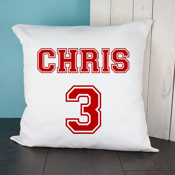 Personalised Football Kit Cushion Cover