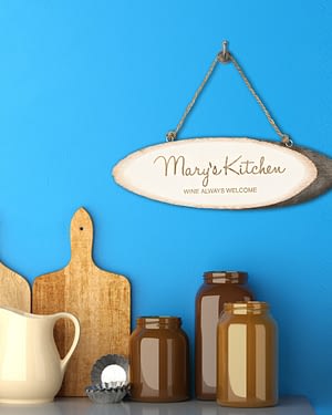 Personalised Handwritten Kitchen Sign