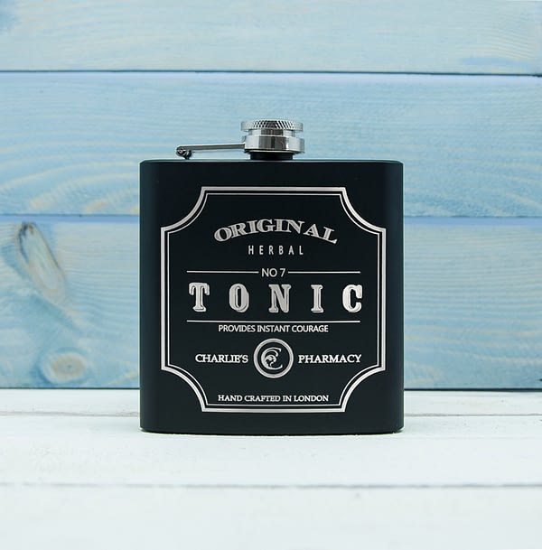 Personalised Tonic Vintage Hip Flask