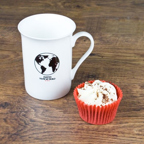 You're My World Globe Bone China Mug