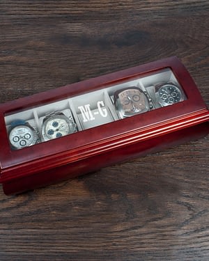 Monogram Wooden Watch Box