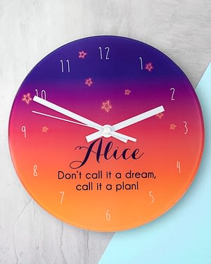 The Desert At Dusk Personalised Wall Clock