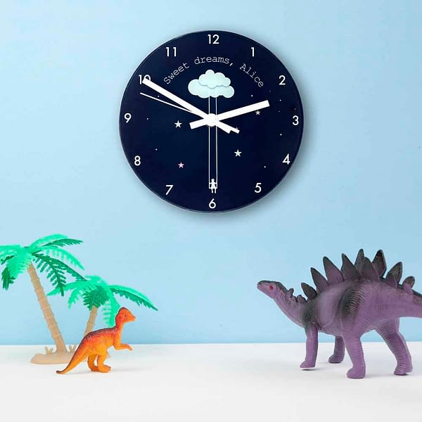 Sweet Dreams Little One Personalised Wall Clock