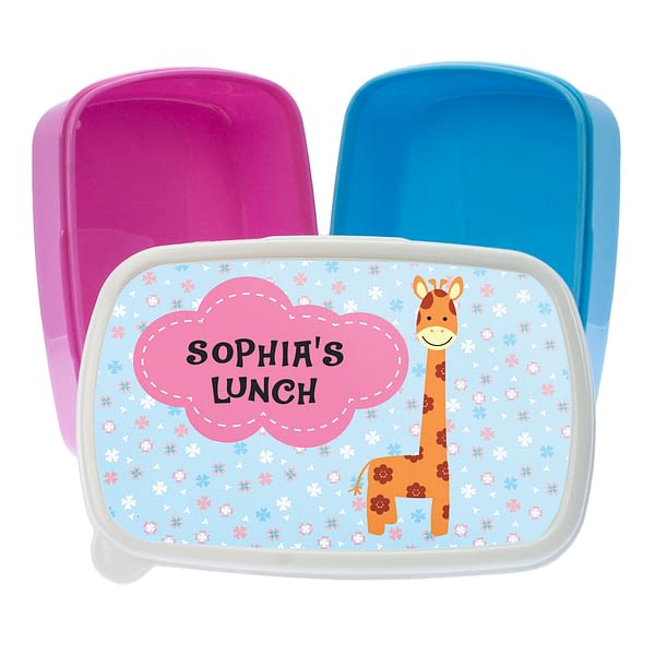 Cute Giraffe Character Lunch Box