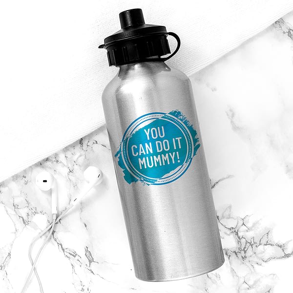 Personalised Silver Water Bottle