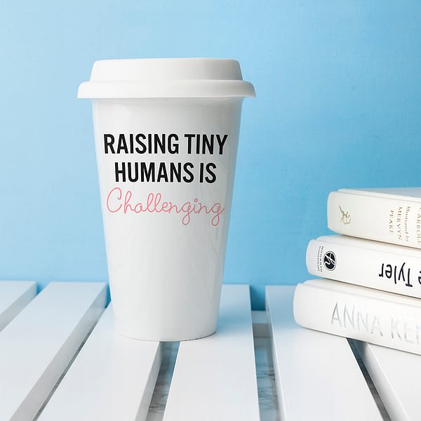 Personalised Tiny Humans Ceramic Travel Mug