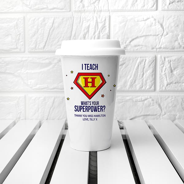 Personalised Super Teacher Travel Mug