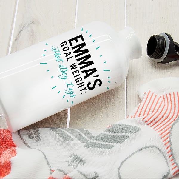 Personalised Goal Weight Water Bottle