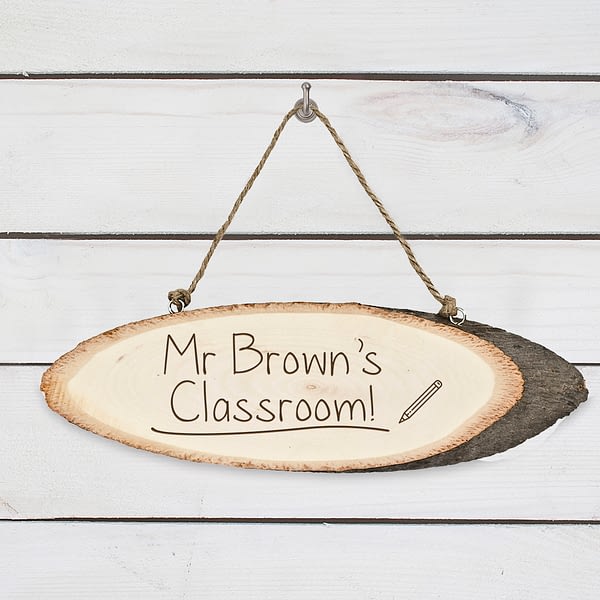 Personalised Teacher's Classroom Wooden Sign