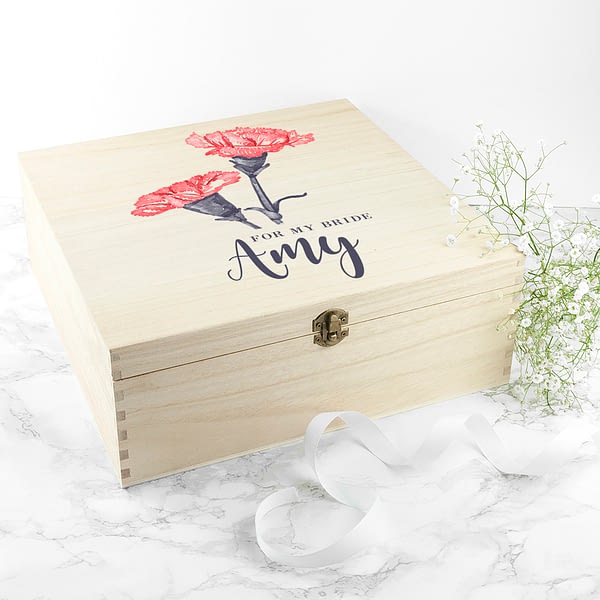 Personalised For My Bride on Our Wedding Day Box