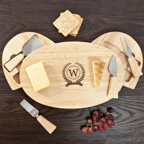 Monogram Feature Classic Cheese Board Set