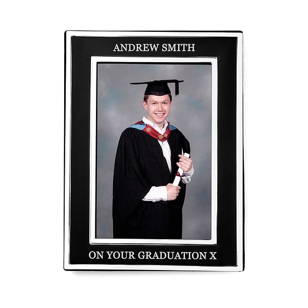 Personalised Silver Plated Graduation Frame