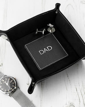 Luxury Black Personalised Valet Tray