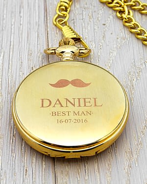 Personalised Groomsman Icon Collection Pocket Watch