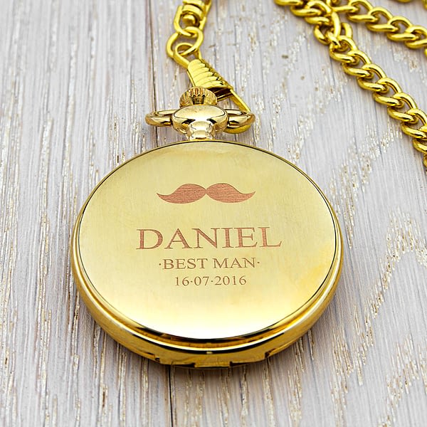 Personalised Groomsman Icon Collection Pocket Watch