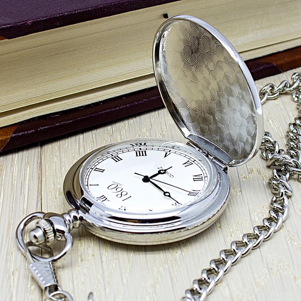 Personalised Groomsman Monogram Collection Pocket Watch