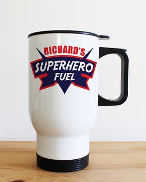 Dad's Superhero Fuel Travel Mug