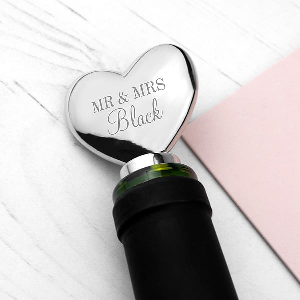 Personalised Heart Bottle Stopper