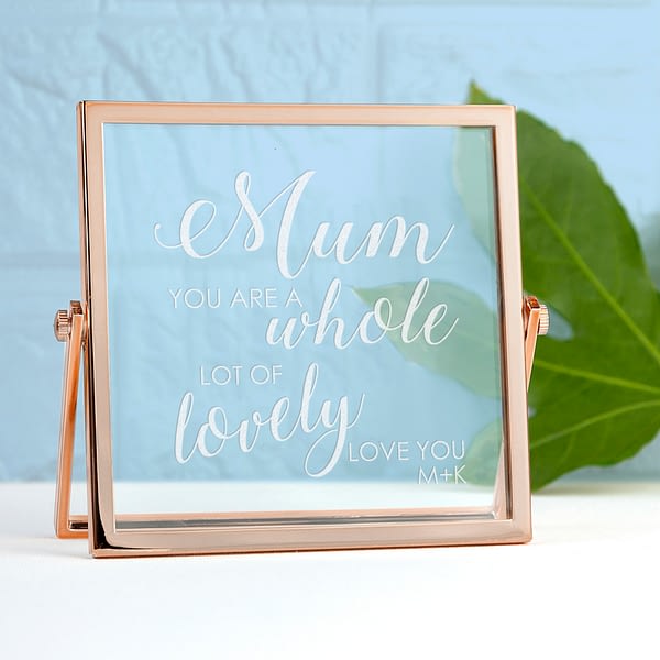 Engraved You're Lovely Rose Gold Frame