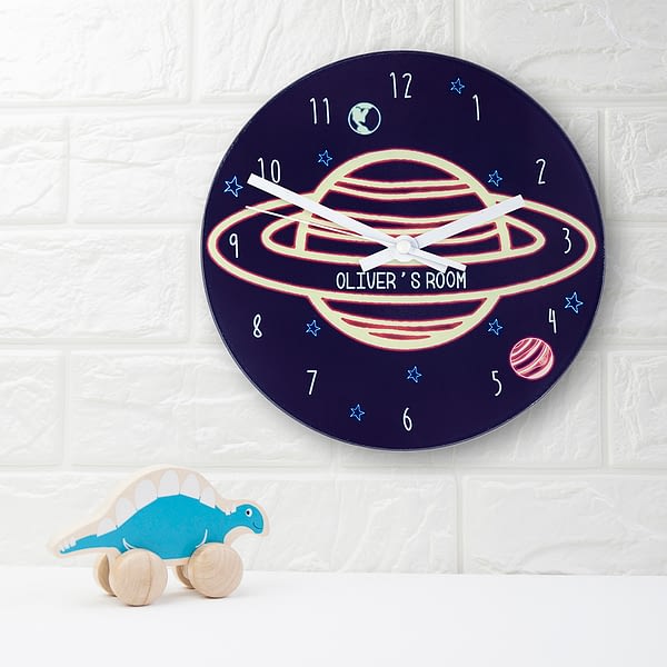 Out Of This World Personalised Space Wall Clock