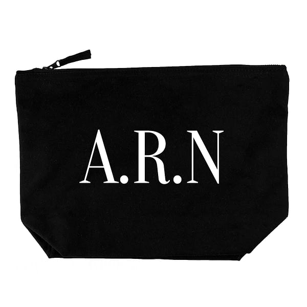 Personalised Men's Wash Bag in Black