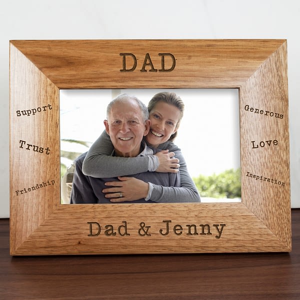 Sentiments Dad Engraved Photo Frame